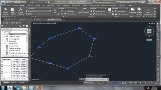 CUADRO DE COORDENADAS SIN PROGRAMAS EN AUTOCAD CIVIL 3D 2015,2016,2017 смотреть онлайн