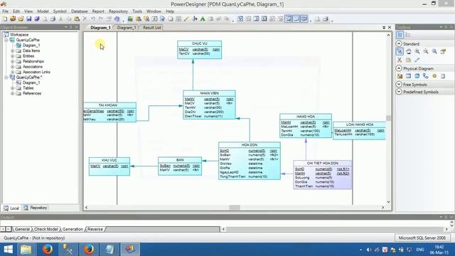 Tạo cơ sở dữ liệu trong Sql Server 2008 từ Powerdesigner 16.0 смотреть онлайн