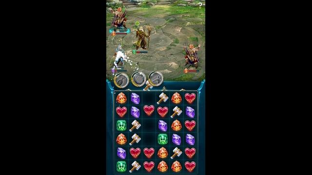 Vortex: Heroes of battle stones Match-3 RPG (Android iOS) смотреть онлайн