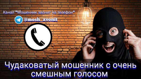 Чудаковатый мошенник с очень смешным голосом/Мошенник звонит на телефон