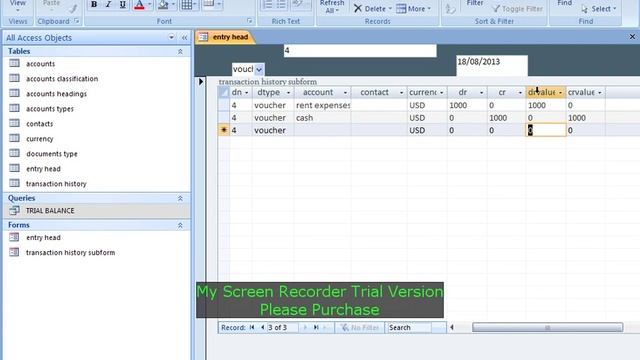 Ms Access;How to create accounting program; Lesson 2 смотреть онлайн