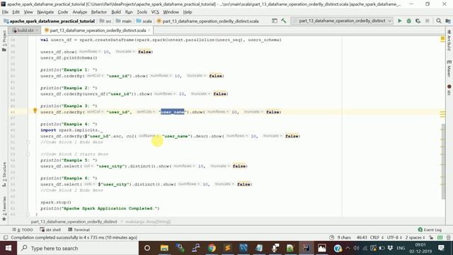 DataFrame: orderBy, distinct | Spark DataFrame Practical | Scala API | Part 13 | DM | DataMaking смотреть онлайн