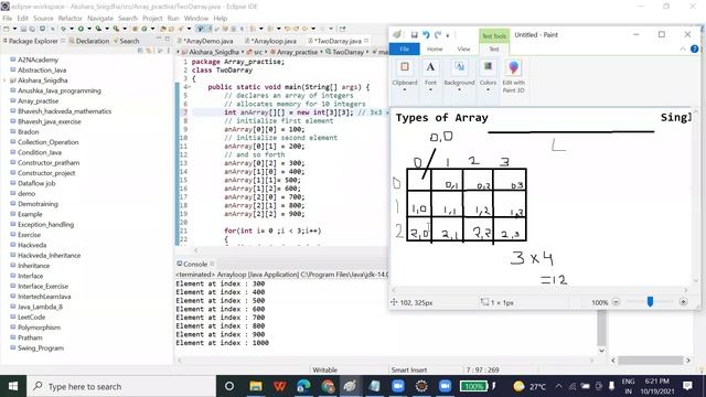 2D array Java Program | 2 Dimensional Array in Java | 2D Array Java Programming смотреть онлайн