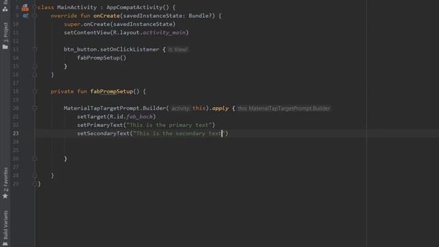 Material Tag Target Prompt in Android Studio Tutorial смотреть онлайн