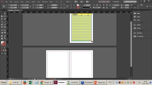 Таблицы в InDesign