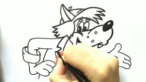 Как нарисовать ВОЛКА / Мультик раскраска ВОЛК из мультика НУ ПОГОДИ / Нарисуй Ка