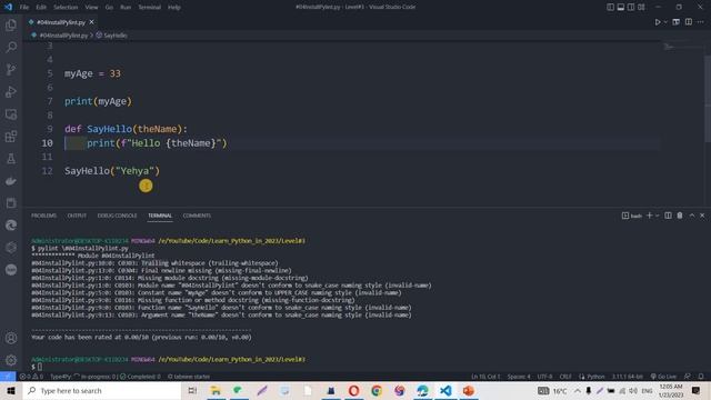 Learn Python in Arabic #04 | Pylint смотреть онлайн