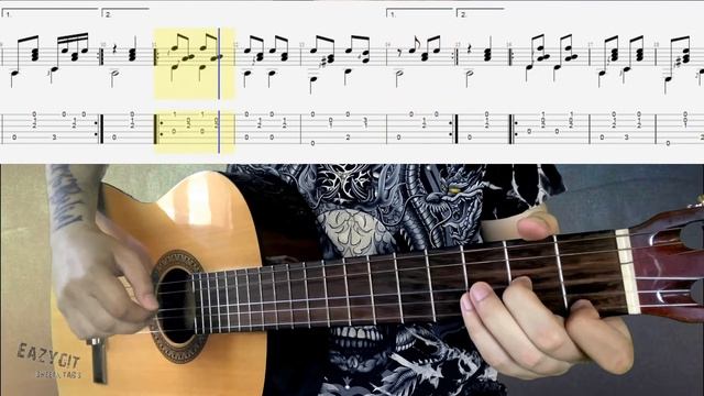 Цыганская Венгерка №2 / Как играть на гитаре / Ноты и Табулатура / Gypsy Hungarian / Sheet & TAB's смотреть онлайн