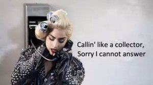 Lady Gaga - Telephone ft. Beyonce [ Lyric Video ]