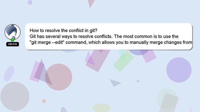 How to resolve the conflict in git? смотреть онлайн