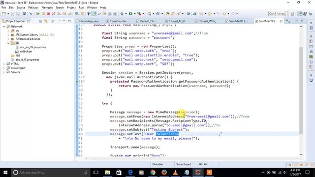 how to send mails through Java Program смотреть онлайн
