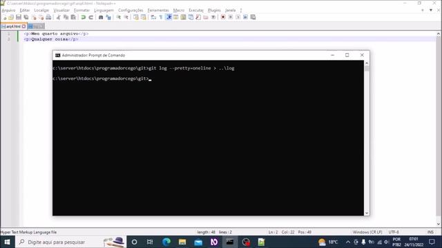 GIT e Github: Aula #07 - Atualizando commit com git commit --amend смотреть онлайн