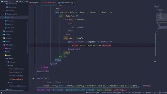 Blog System in Laravel Part:15 Show Post Details смотреть онлайн