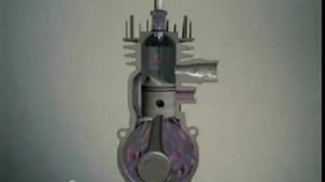 Работа двухтактного двигателя.flv