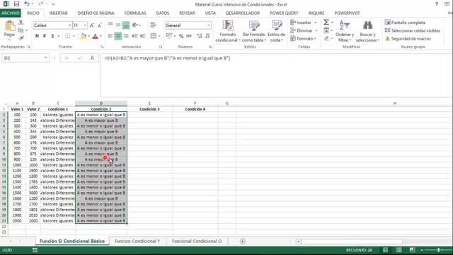 Condicionales en excel fácil y en segundos | Función SI | 16 minutos смотреть онлайн