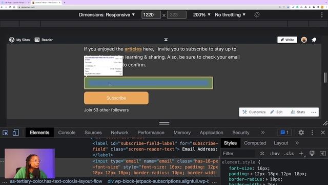 Inspect Element - CSS Updates (WordPress Demo) смотреть онлайн