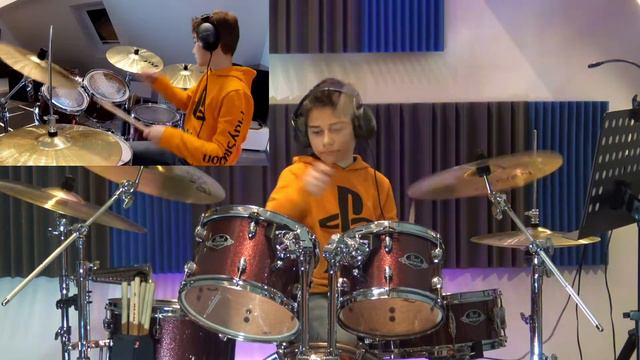 The Subways - Rock`N`Roll Queen - drum cover - Age 11 смотреть онлайн