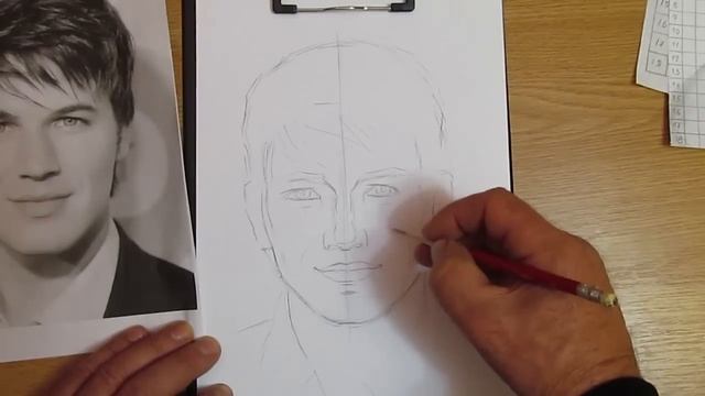 Как рисовать ПОРТРЕТ МУЖЧИНЫ карандашом. Урок 67. How to draw a PORTRAIT OF A MAN with a pencil смотреть онлайн