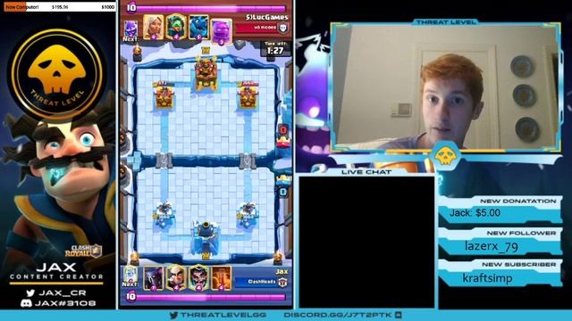P.E.K.K.A. Bridgespam vs. Elixir Golem Rage! | Clash Royale смотреть онлайн