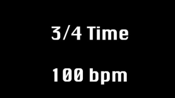 3/4 Metronome - 100 BPM