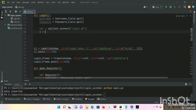 Insert And Get data from Table using tkinter python | Sqlite3 in Tamil смотреть онлайн