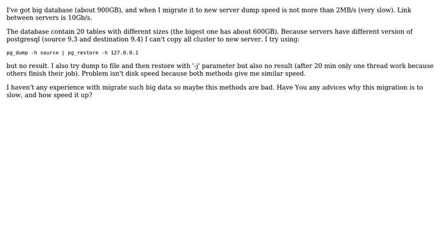 How to speedup pg_dump big database? (2 Solutions!!) смотреть онлайн