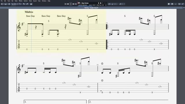Flaming - Sungha Jung [Free TAB] смотреть онлайн