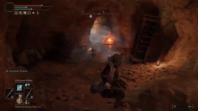 Elden Ring - Frenzied Duelist boss fight (Gaol Cave) PS5 смотреть онлайн