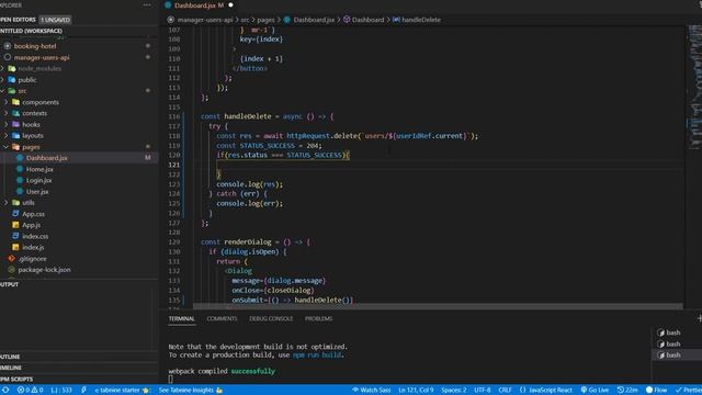Delete & Use react-toastify | User Manager #8 смотреть онлайн