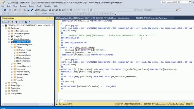 SQL Server Base De Datos Tienda Parte Final смотреть онлайн