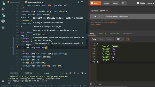 Pagination in Mongoose смотреть онлайн