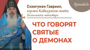Что говорят святые о демонах. Начальник Кавказского скита о. Гавриила. Верую @ Елена Козенкова.