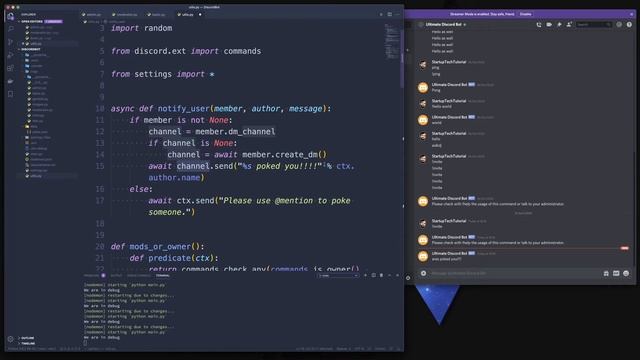 ULTIMATE DISCORD BOT - Episode 17 - Discordpy send DM to users and work with mentions смотреть онлайн