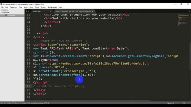 How to Integrate the Live Chat for your website 100 % FREE смотреть онлайн