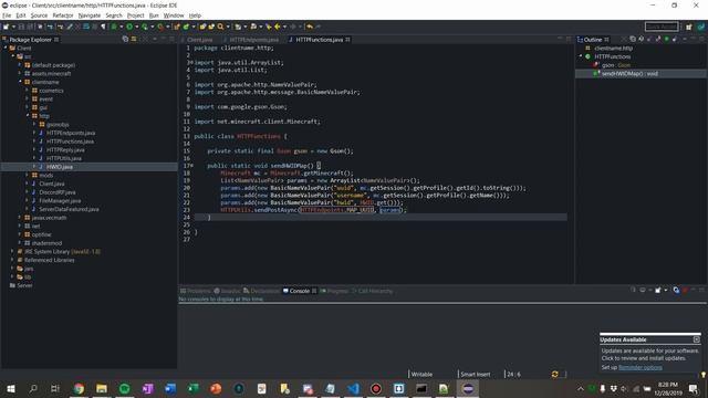 How to code a Minecraft PVP Client: Episode #17.2: Client Database Communication смотреть онлайн