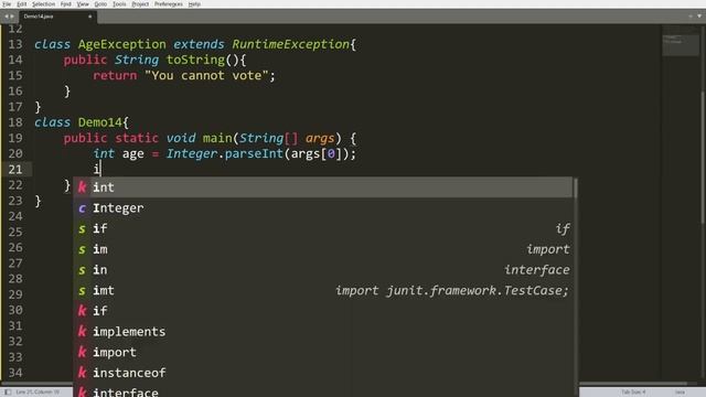 Java Excetion Handling Part-9 (User Defined Exception - Checked and Unchecked) Custom Exception смотреть онлайн