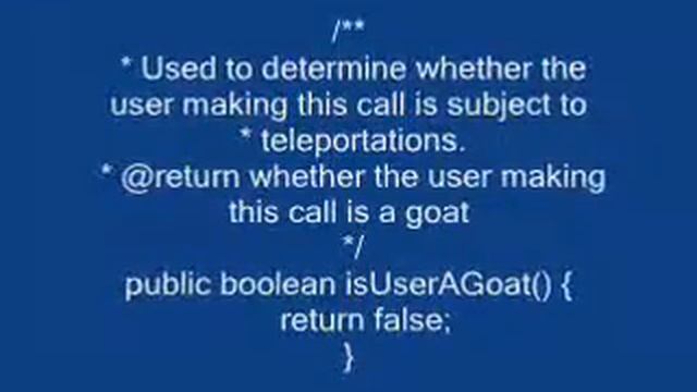 Proper use cases for Android UserManager.isUserAGoat()? смотреть онлайн