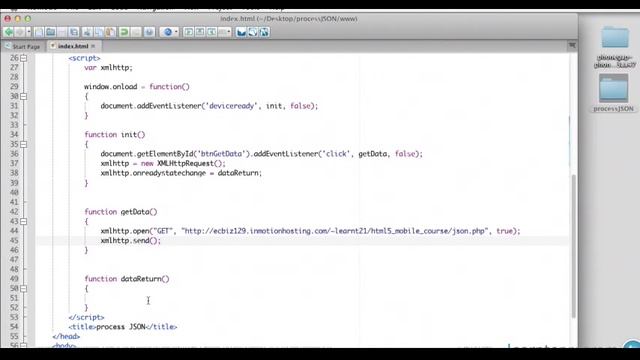 Html5 4 04 Parsing JSON Data from the Server смотреть онлайн