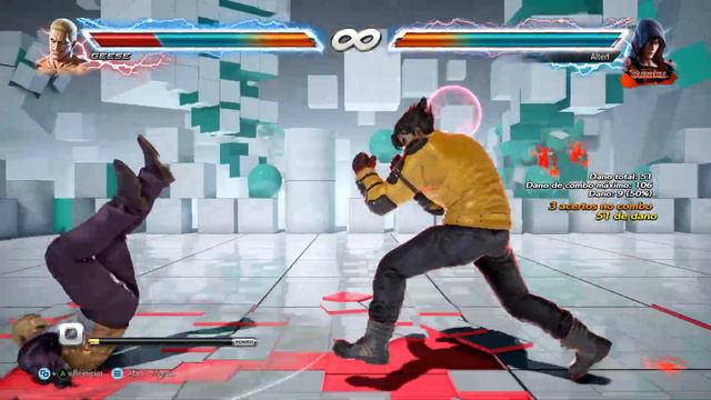 TEKKEN 7 S4 - Jin Kazama F,N,d,d/f+1 Combos (Electric Thrust Godfist)