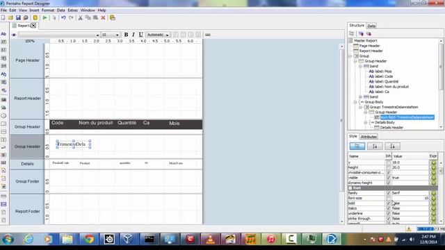 Pentaho Report Designer Example 1 смотреть онлайн
