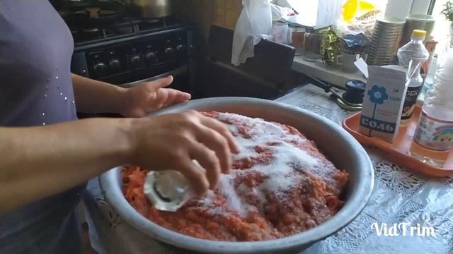 Борщевая заправка на зиму. Можно быстро приготовить борщ, а также скушать, как салат зимой.