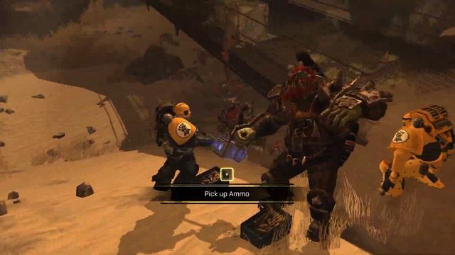 Augmented mod – Full Imperial Fists Team in action | Warhammer 40,000: Space Marine (Exterminatus) смотреть онлайн