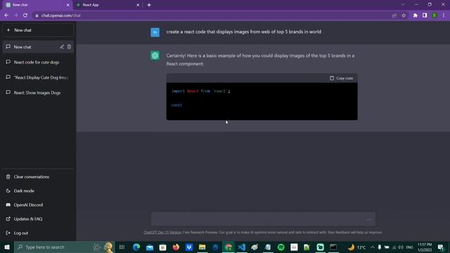 Build a react website code using ChatGPT in just minutes (Insane outcome) #chatgpt #openai #reactjs смотреть онлайн
