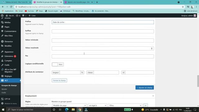 Tuto : Création de champs ACF et mise en place sur des CPT avec Elementor смотреть онлайн