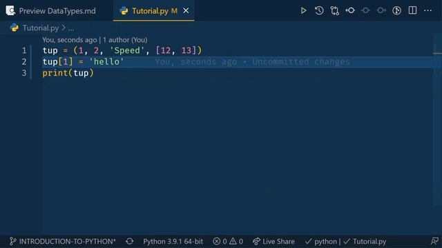 Tuple data type in python| Python Tuple Tutorial With Example | Python Training смотреть онлайн