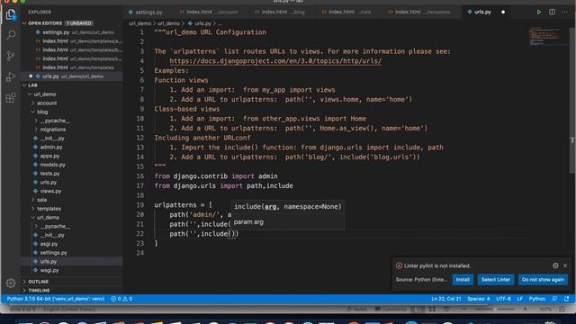 Python Django URL works with multiple applications URL смотреть онлайн