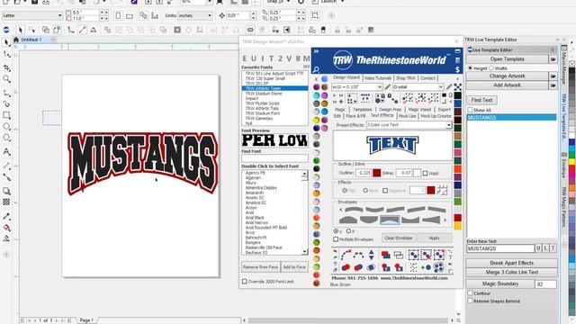 Text Effects | Envelopes | TRW Design Wizard 5.0 Pro Vector Software for CorelDRAW смотреть онлайн