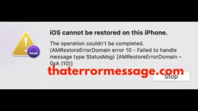 iOS cannot be restored on this iPhone - 0xA (10) смотреть онлайн