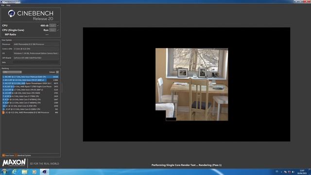 Phenom II x2 560 BE 4.2 GHz OC - Cinebench R20 смотреть онлайн