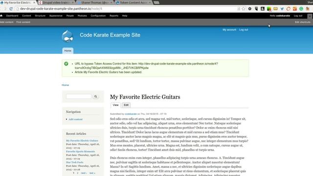 Create Secret URLs with Drupal 7 Token Content Access смотреть онлайн